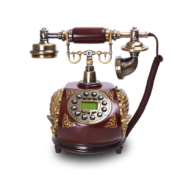 816欧式仿古电话机美式复古办公家用电话老式创意固定座机